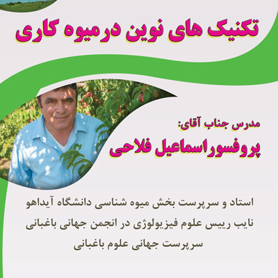 کارگاه آموزشی اصول میوه کاری نوین؛ پروفسور اسماعیل فلاحی